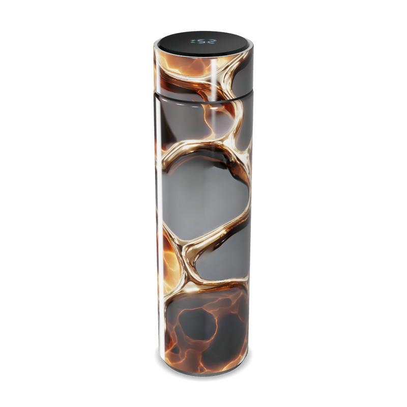 Garrafa Térmica Touch - Estampa Abstrata Luminoso