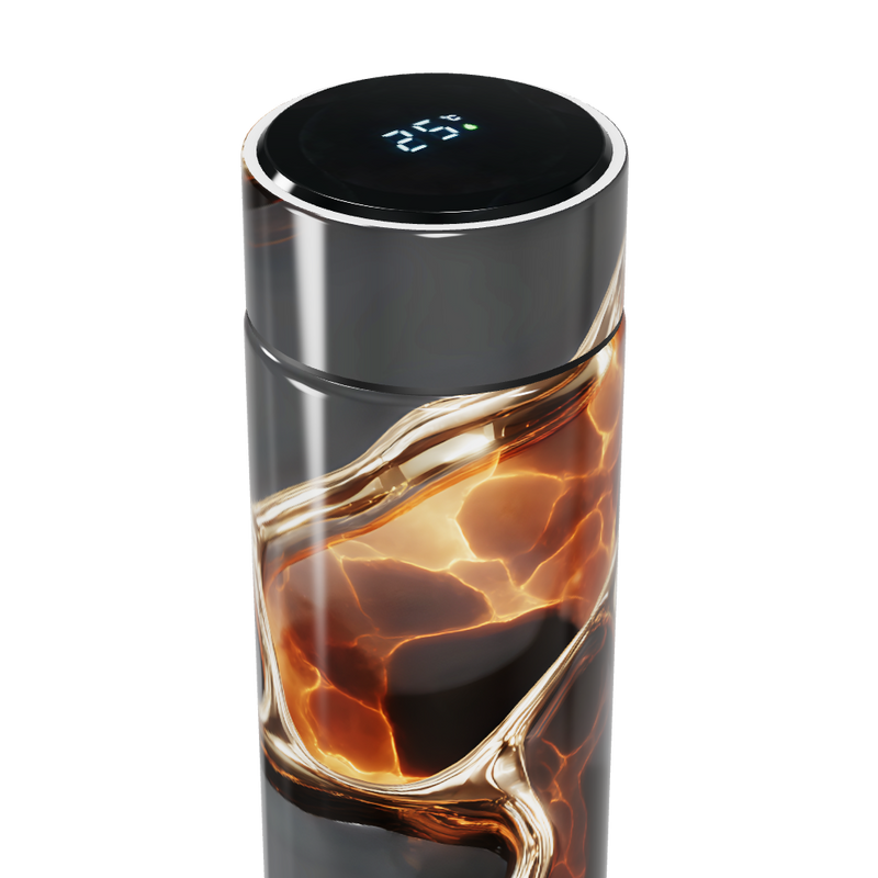 Garrafa Térmica Touch - Estampa Abstrata Luminoso