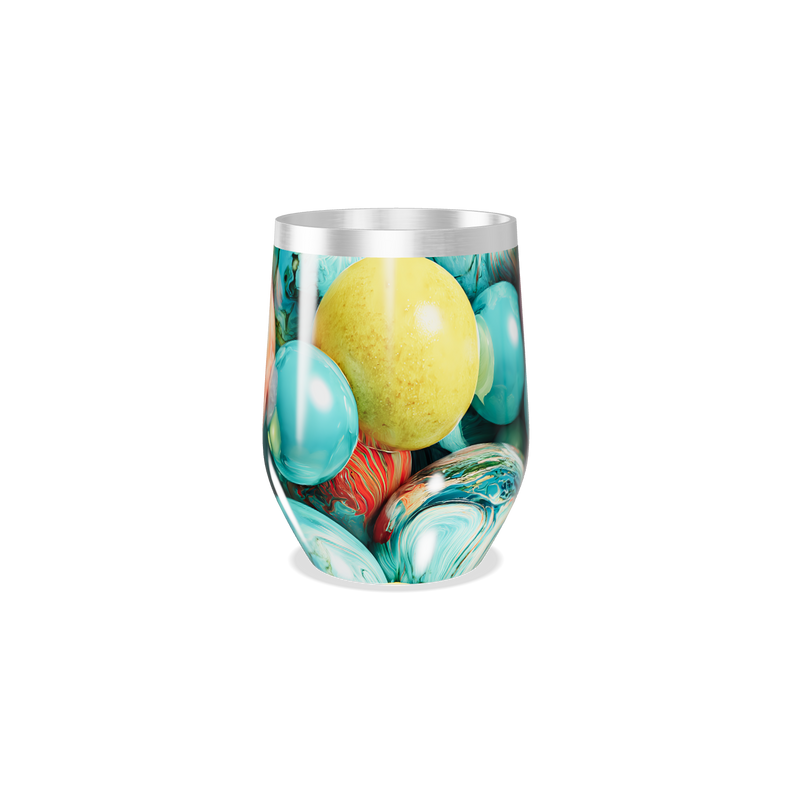 Copo Térmico Slim - Estampado Colorido Aço