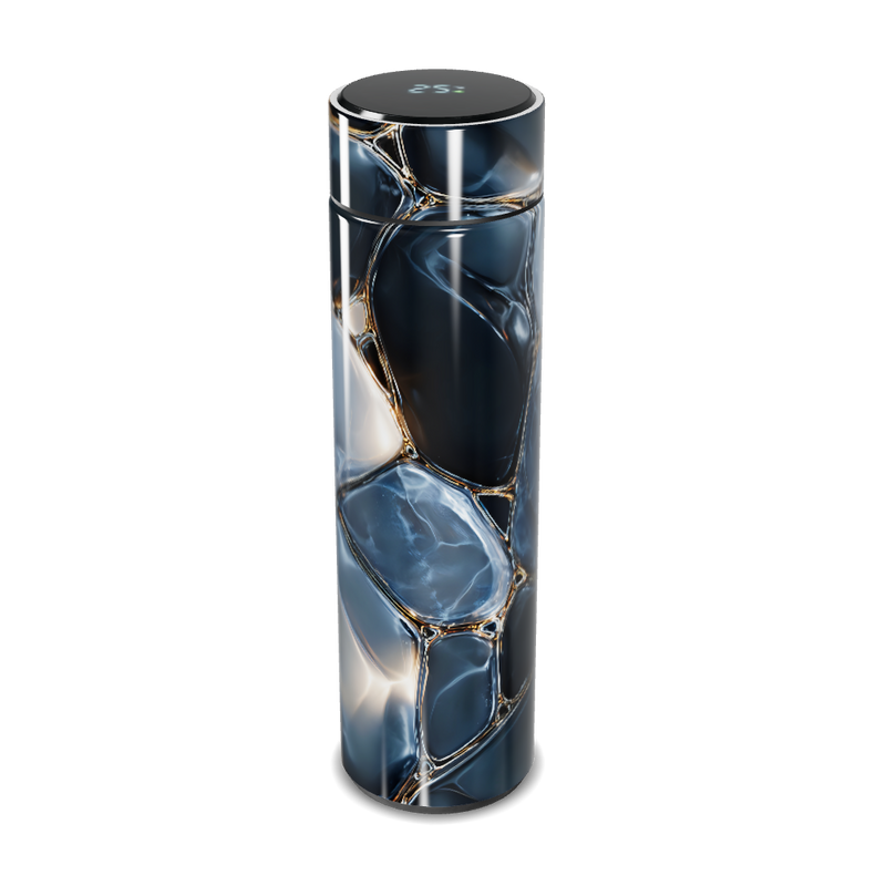 Garrafa Térmica Touch - Marmorizada Azul