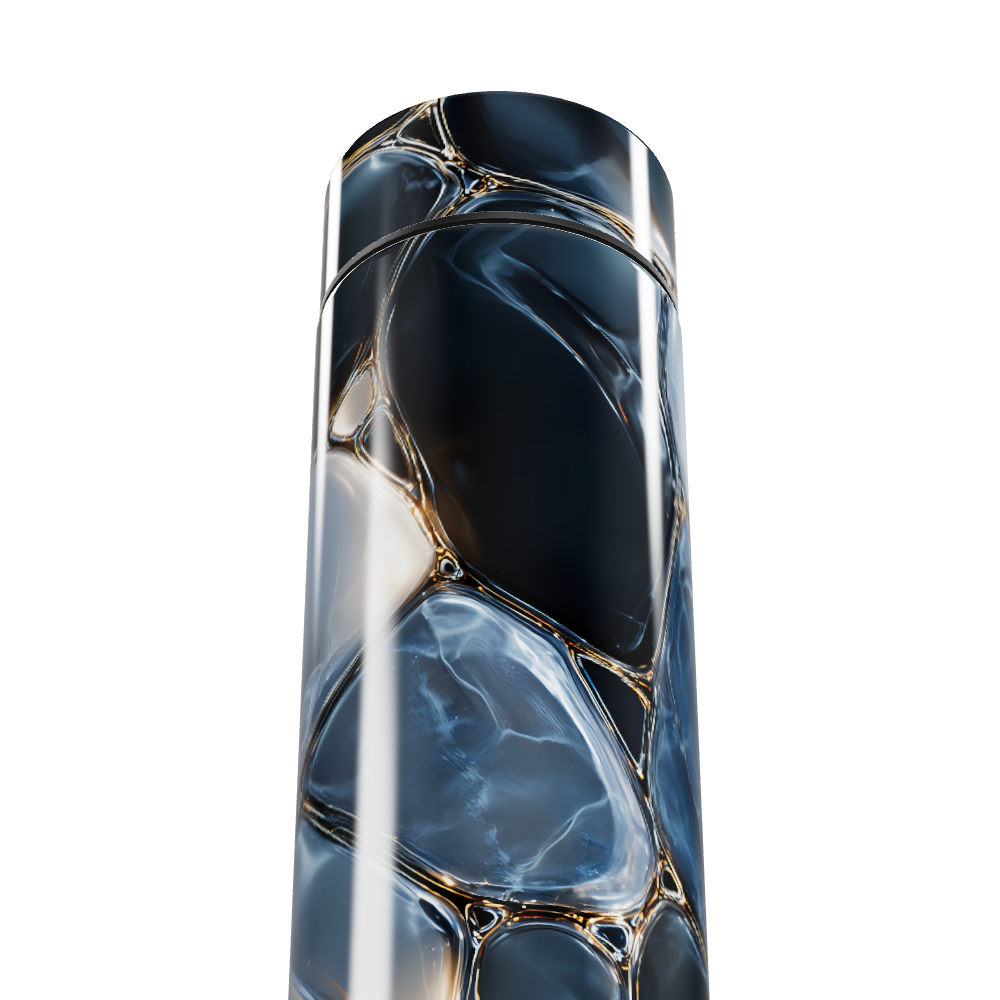 Garrafa Térmica Touch - Marmorizada Azul