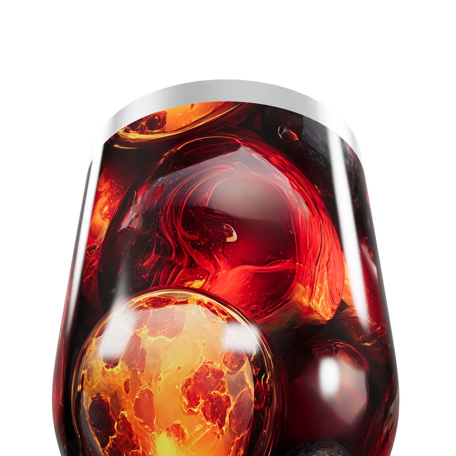 Copo Térmico Slim - Design Vulcânico Aço Inox