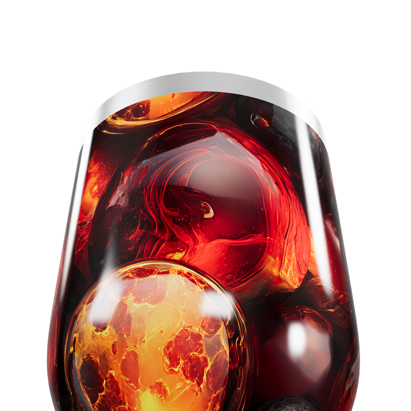 Copo Térmico Slim - Design Vulcânico Aço Inox