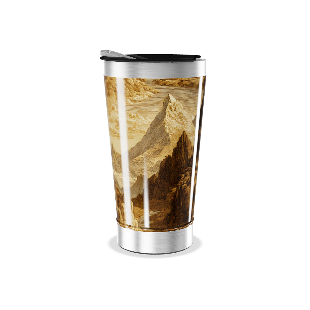 Copo Térmico - Estampa Rústica Montanhas