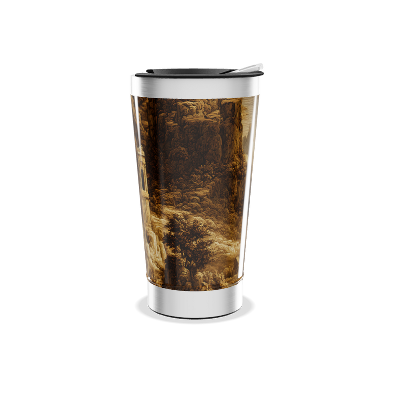 Copo Térmico - Estampa Rústica Montanhas