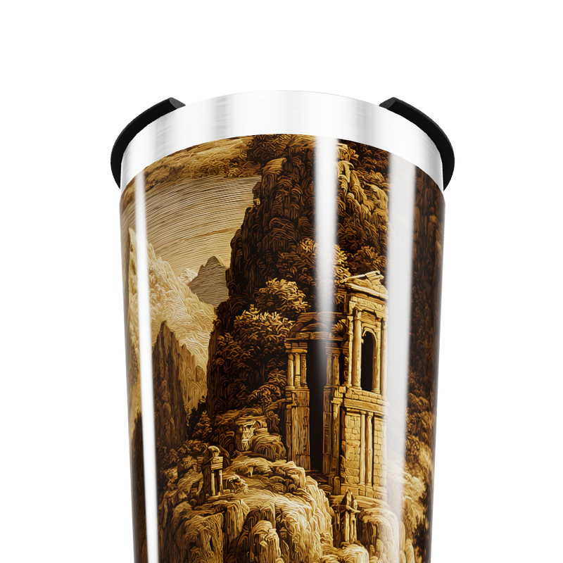 Copo Térmico - Estampa Rústica Montanhas