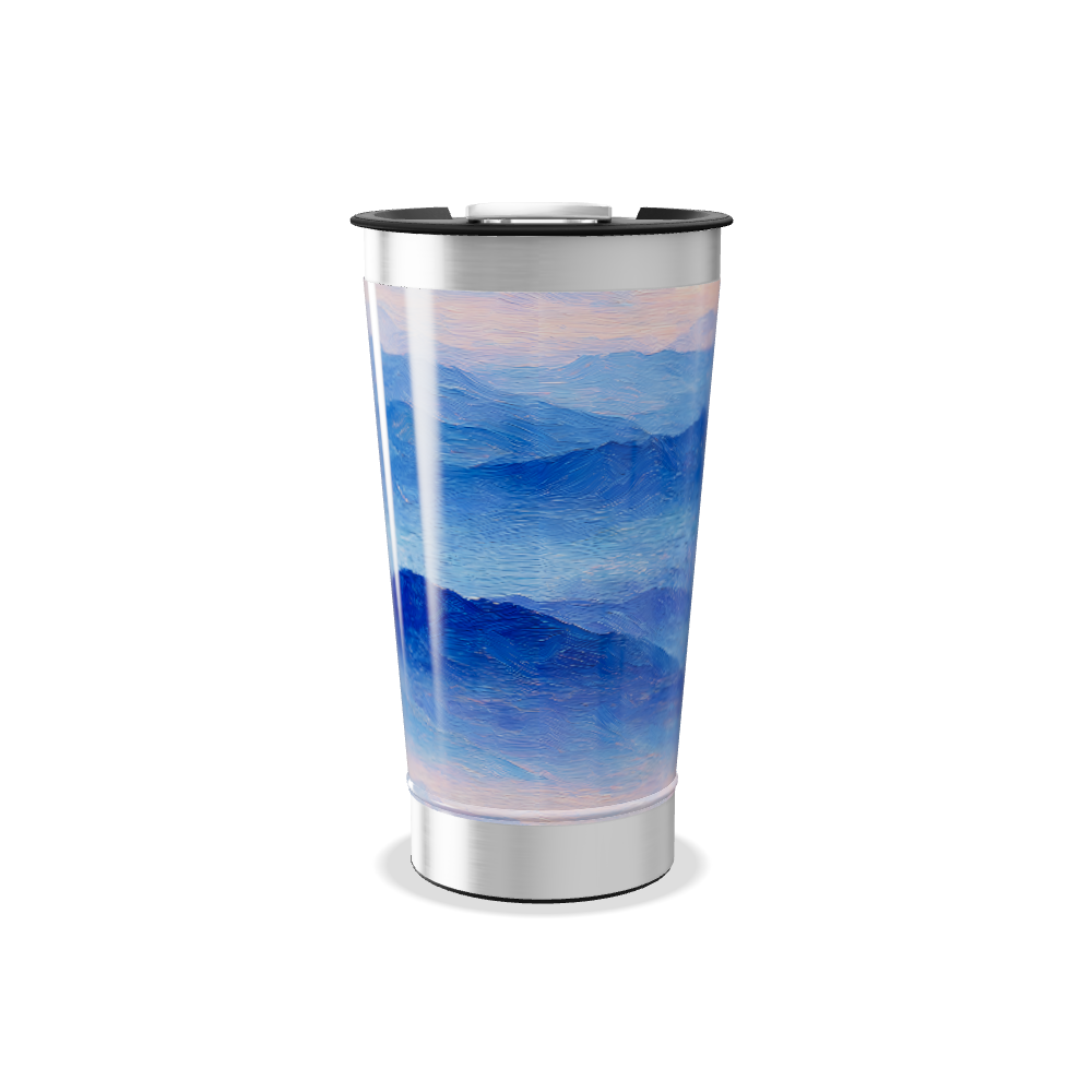 Copo Térmico - Azul com Paisagem