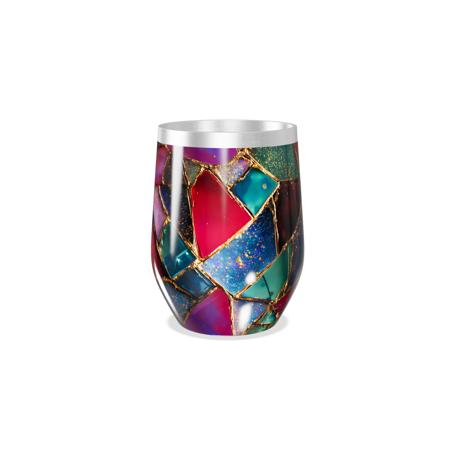 Copo Térmico Slim - Colorido Vidro Mosaico