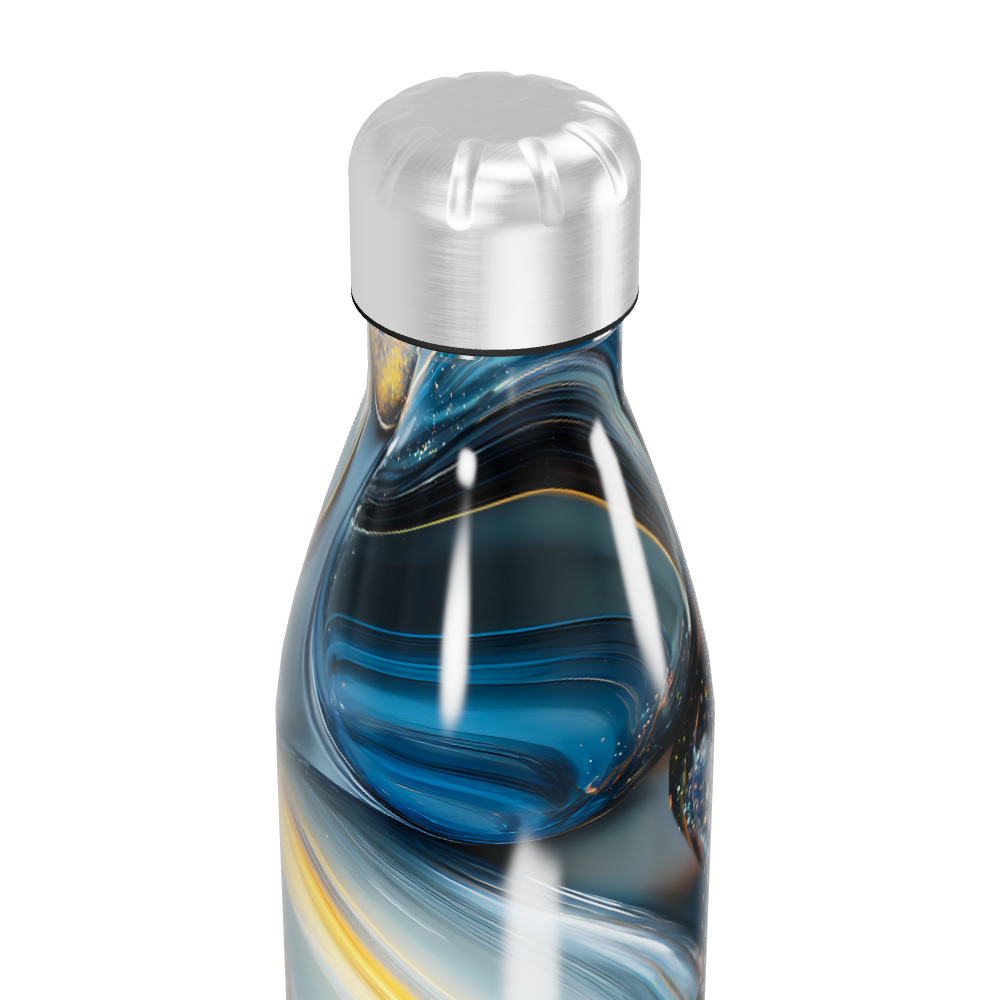 Garrafa Inox - Estampa Pedra Azul