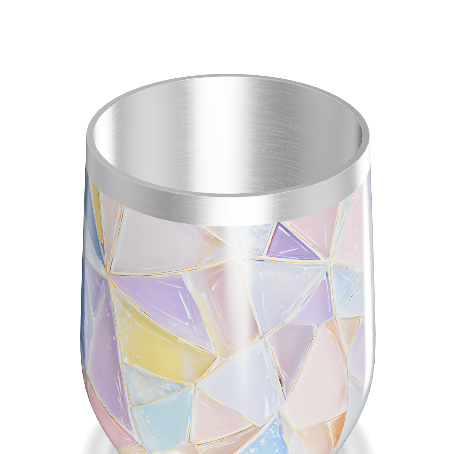 Copo Térmico Slim - Estampado Geométrico Colorido