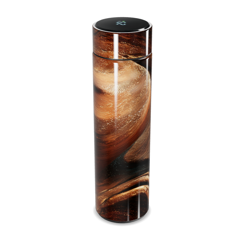 Garrafa Térmica Touch Marrom Texturizada