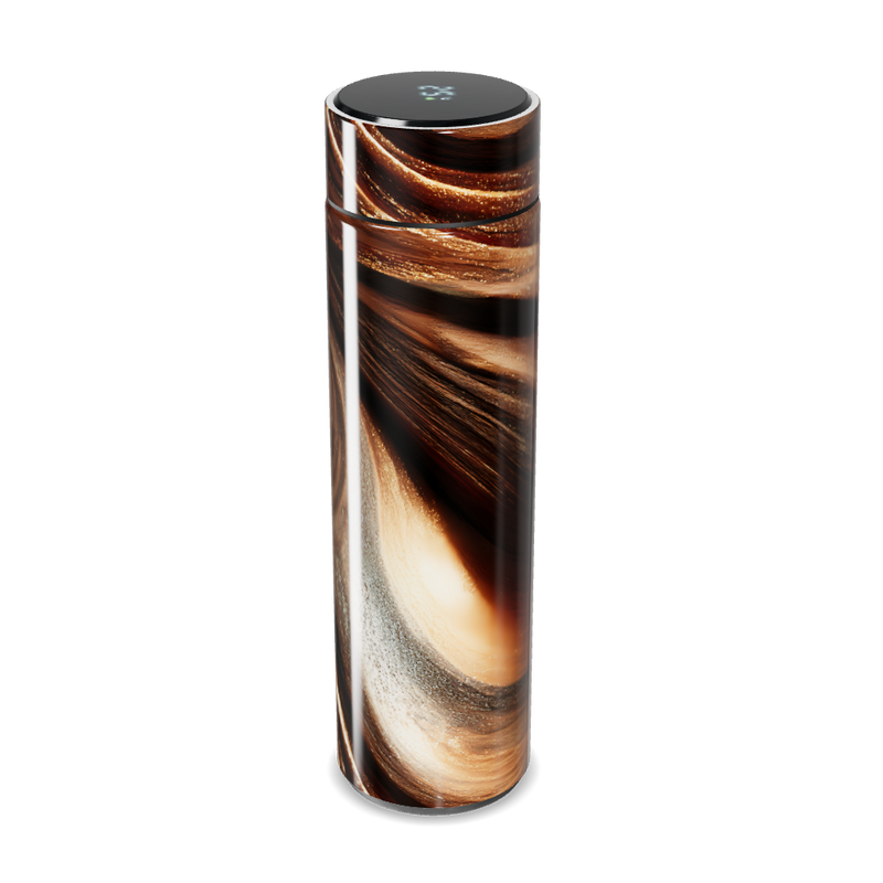 Garrafa Térmica Touch Marrom Texturizada