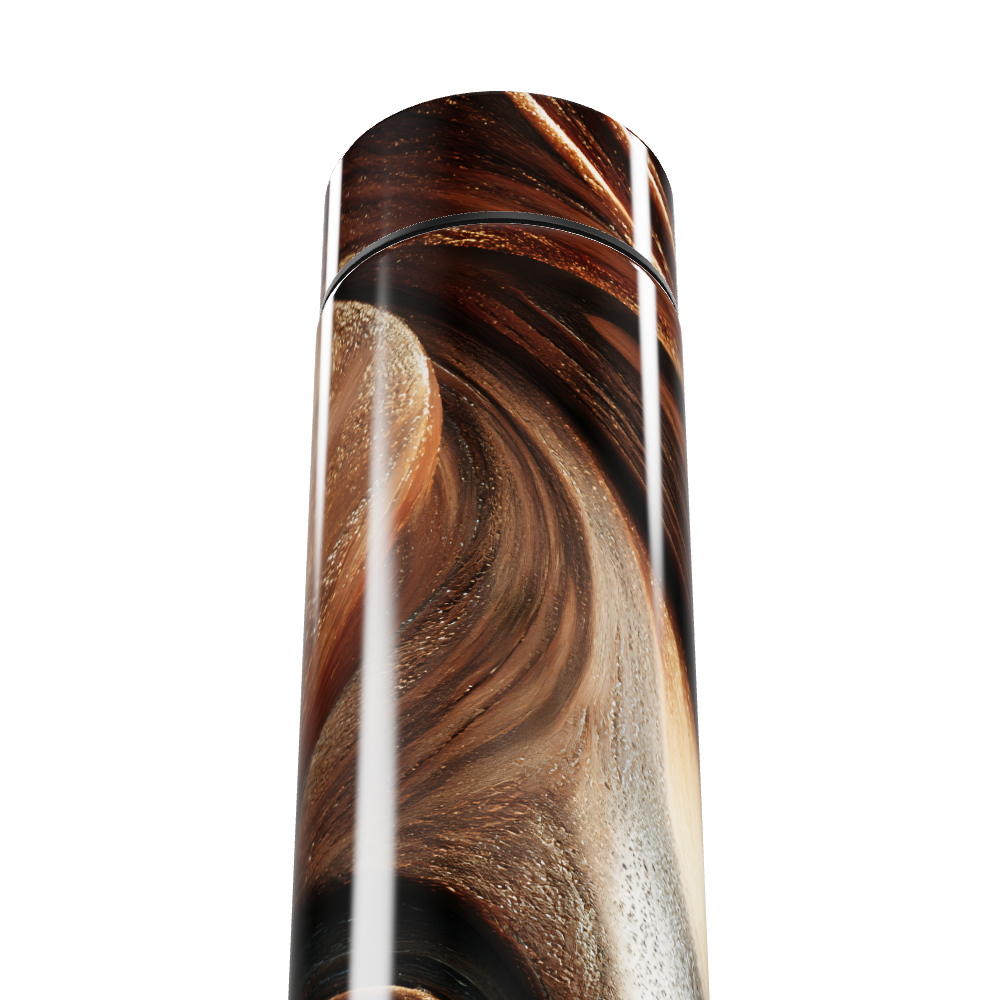 Garrafa Térmica Touch Marrom Texturizada