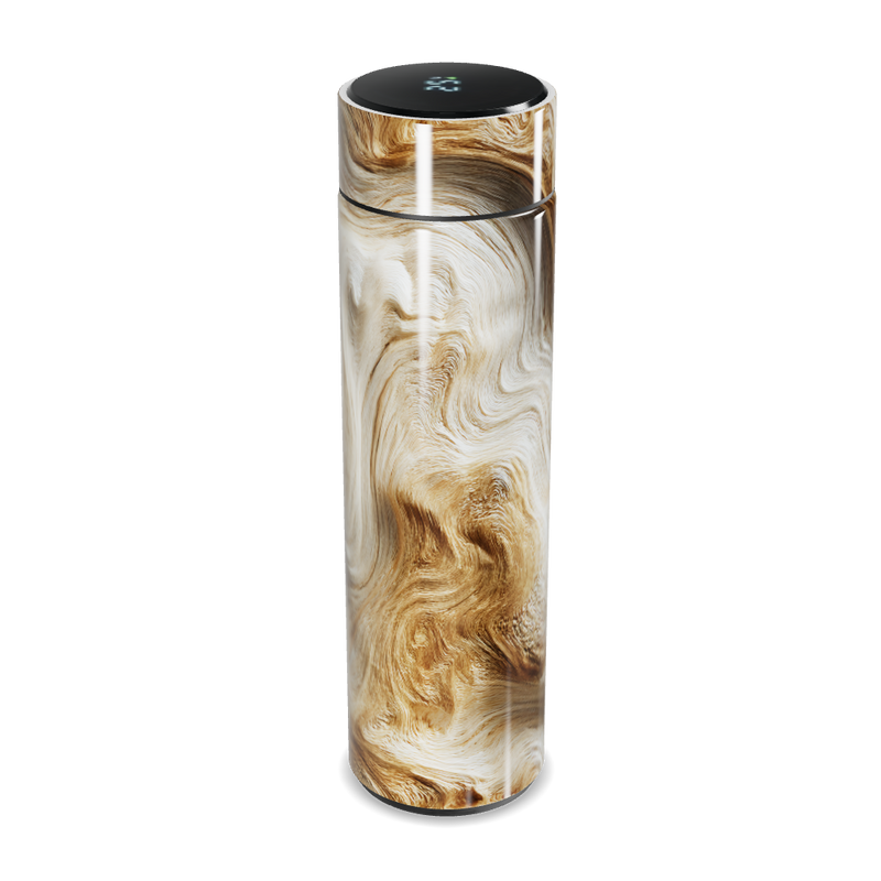 Garrafa Térmica Touch - Madeira Marrom Elegante