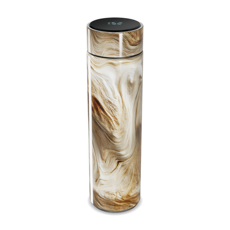 Garrafa Térmica Touch - Madeira Marrom Elegante