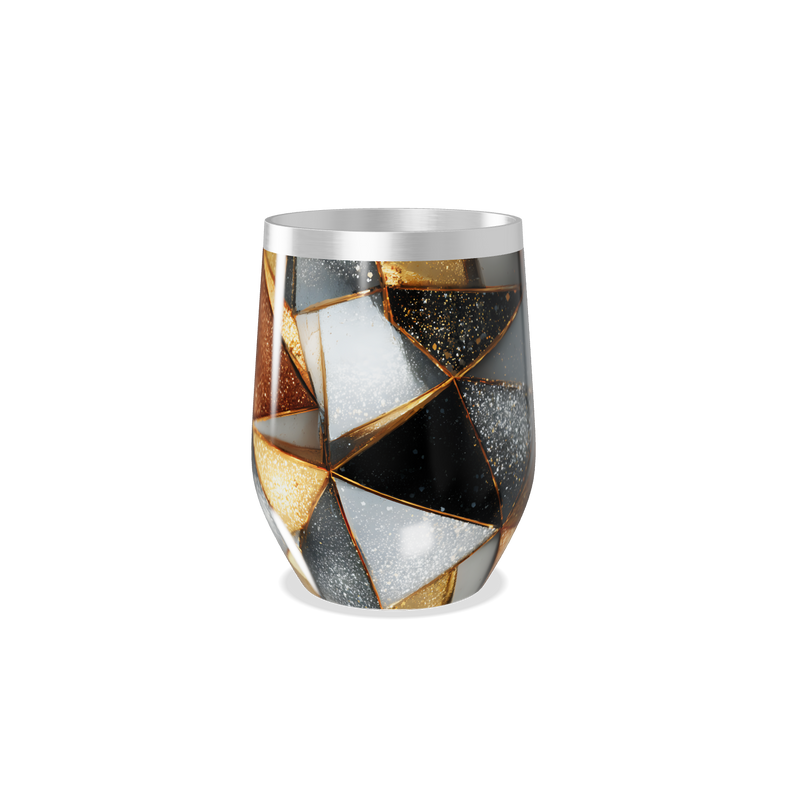 Copo Térmico Slim - Design Geométrico Colorido