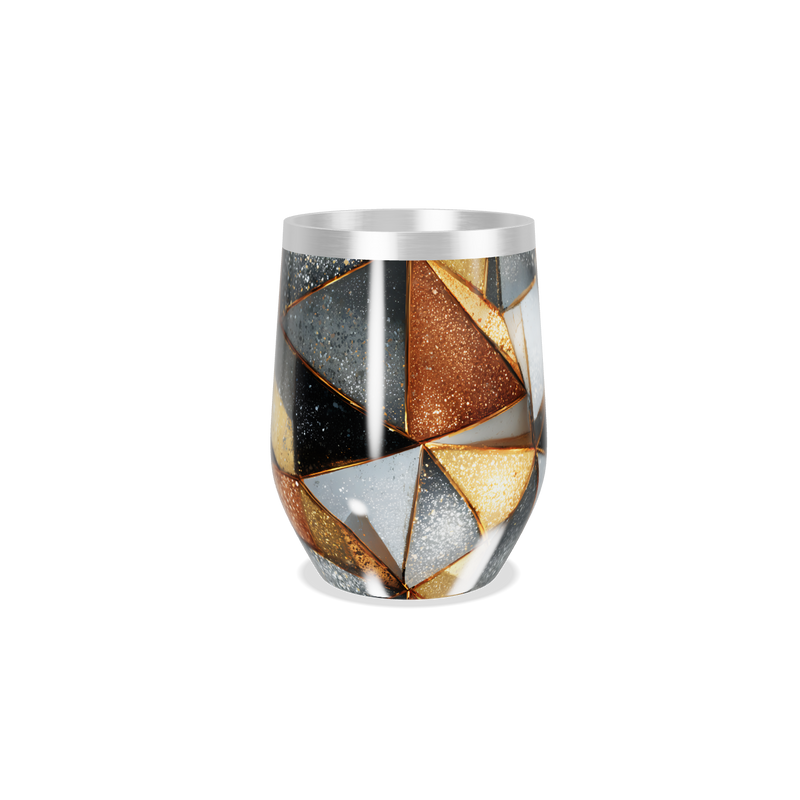 Copo Térmico Slim - Design Geométrico Colorido