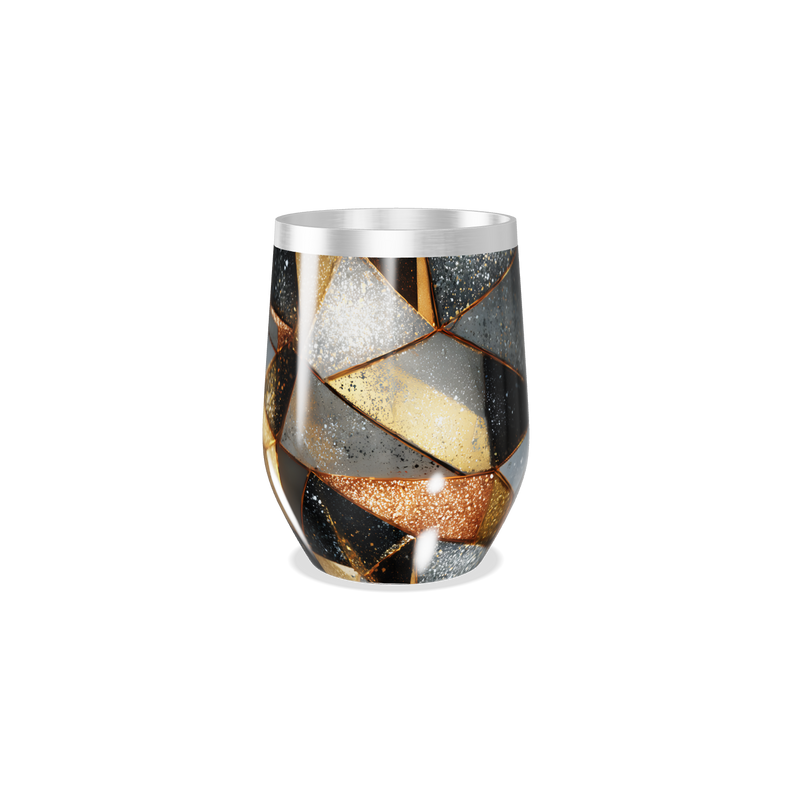 Copo Térmico Slim - Design Geométrico Colorido