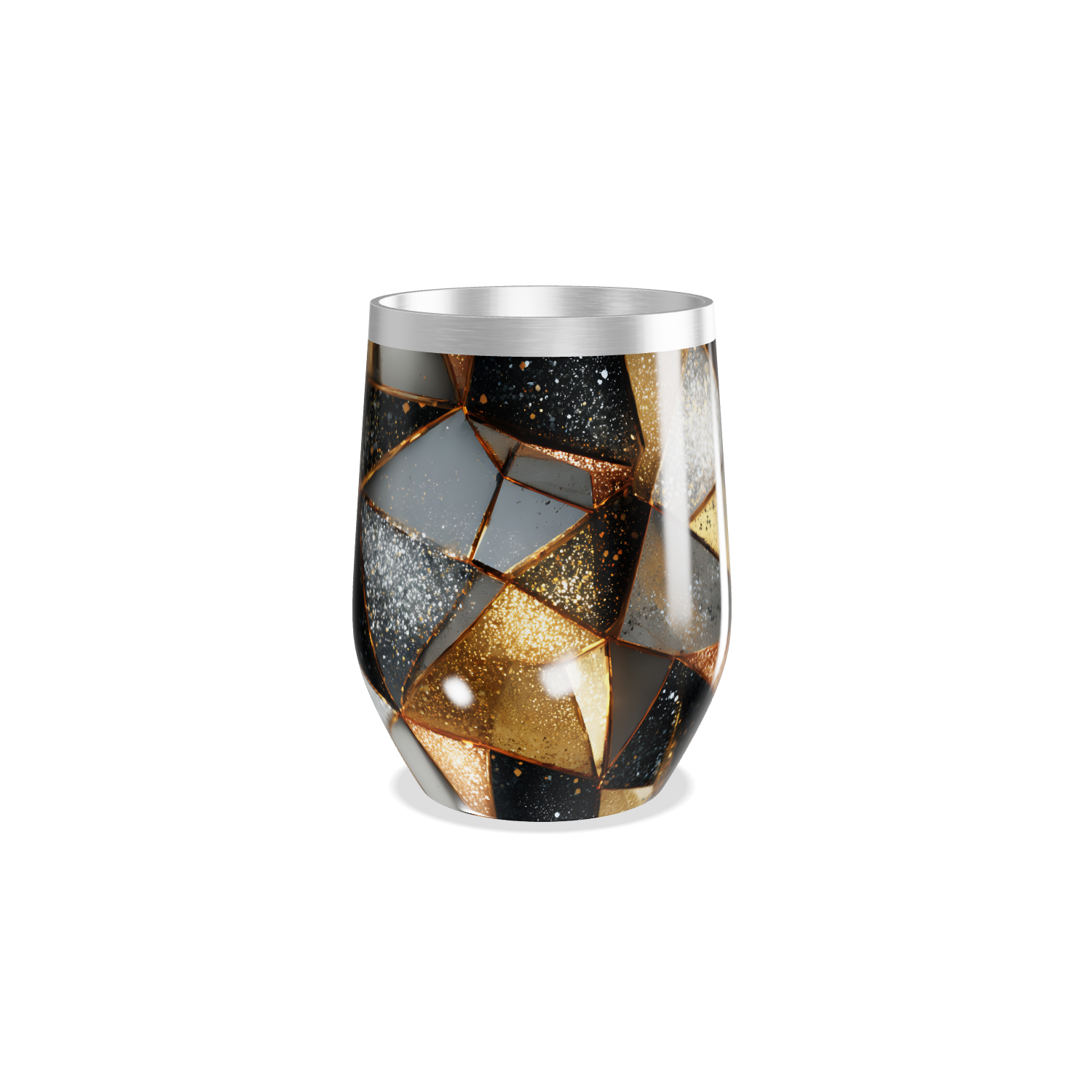 Copo Térmico Slim - Design Geométrico Colorido