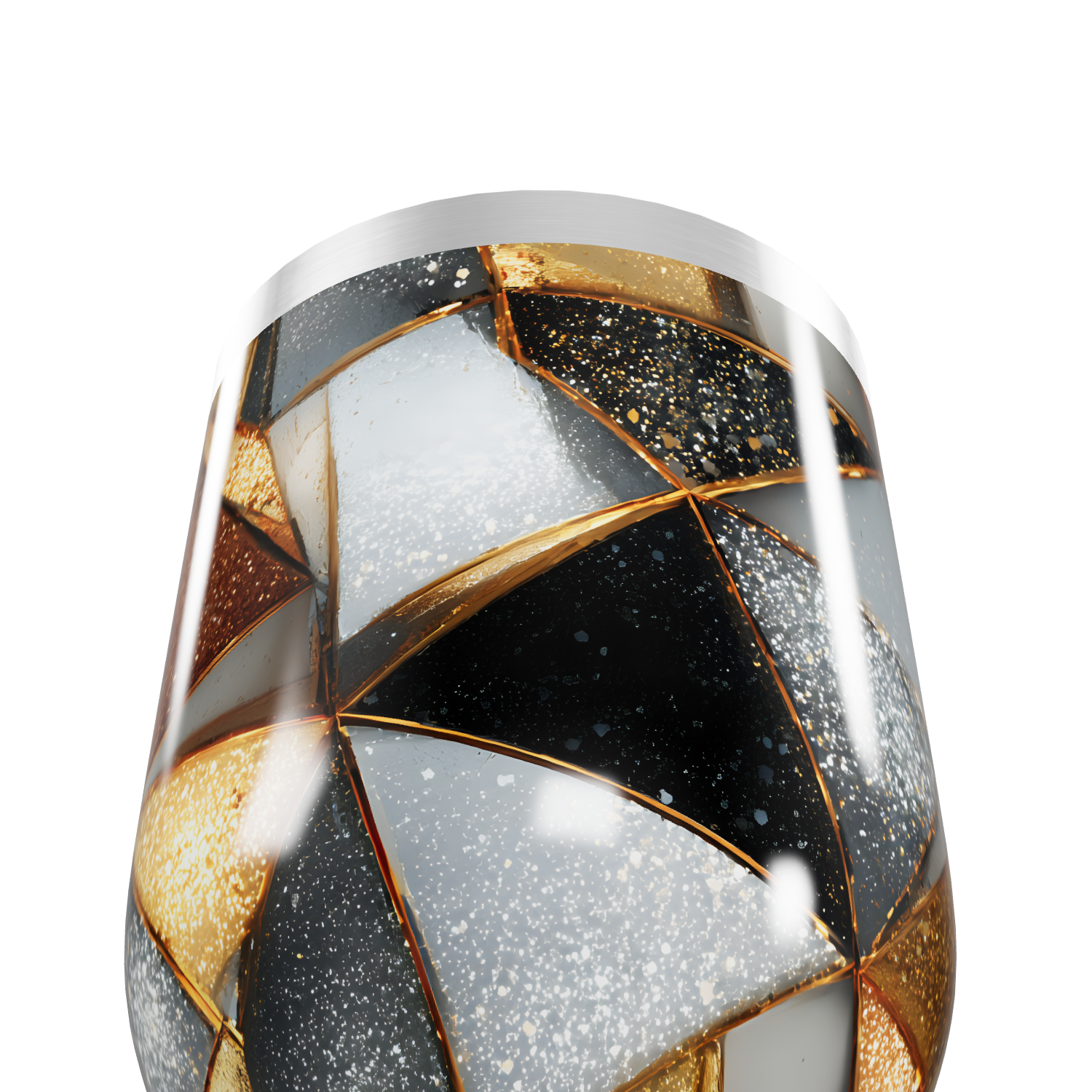 Copo Térmico Slim - Design Geométrico Colorido