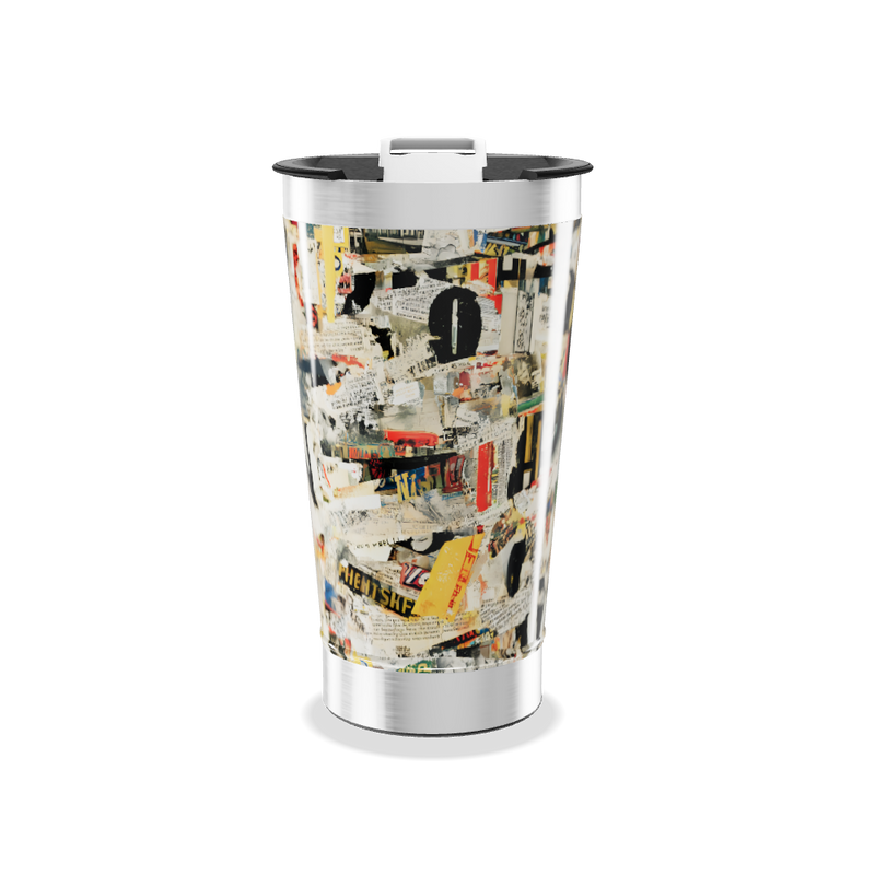 Copo Térmico - Estampa Collage Inox