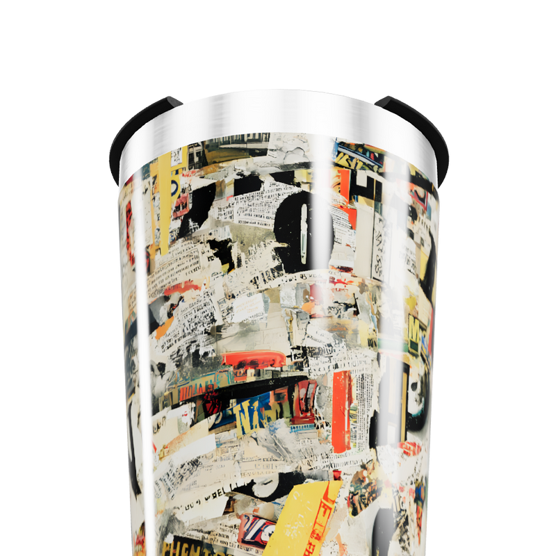 Copo Térmico - Estampa Collage Inox