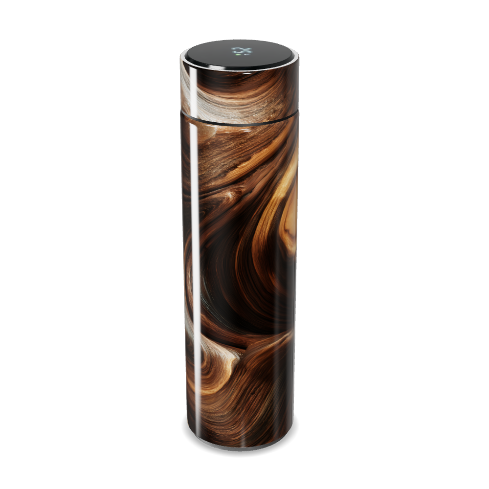 Garrafa Térmica Touch - Marrom Estampa Fluida