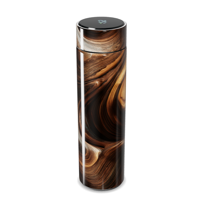 Garrafa Térmica Touch - Marrom Estampa Fluida