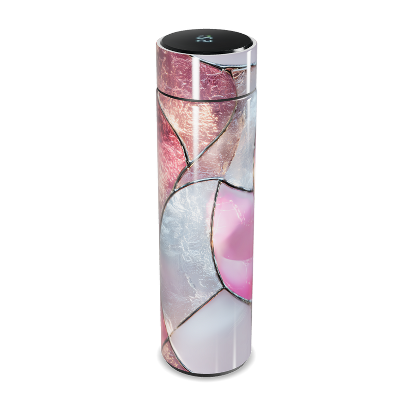 Garrafa Térmica Touch Design Rosa Mármore