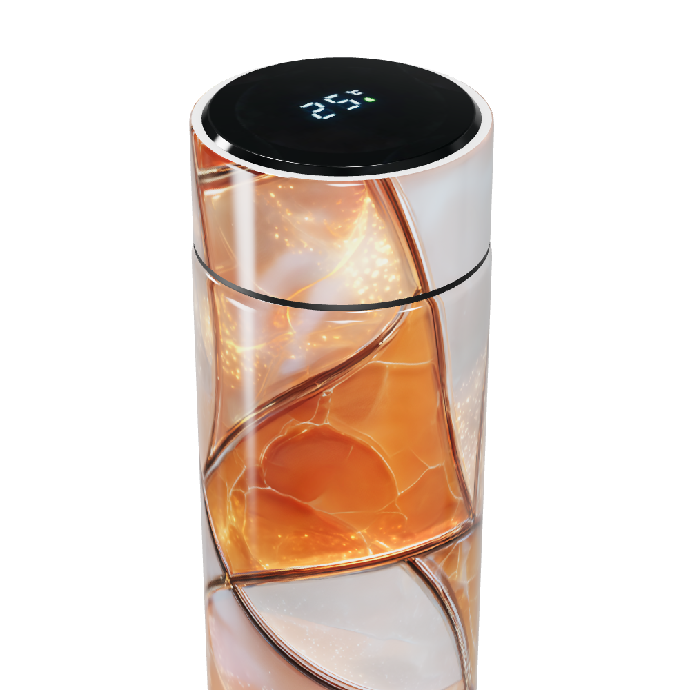 Garrafa Térmica Touch - Design Ágata Laranja