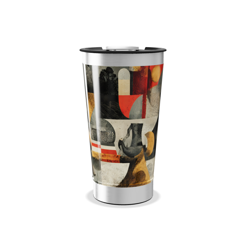 Copo Térmico - Estampa Abstrata Colorida