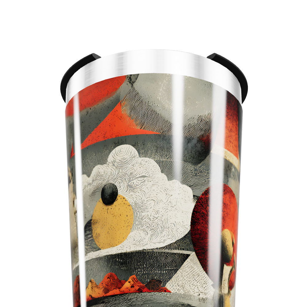 Copo Térmico - Estampa Abstrata Colorida