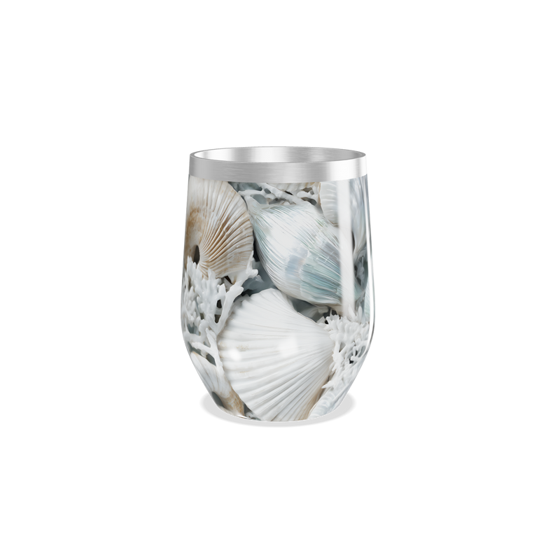 Copo Térmico Slim - Marinho com Conchas