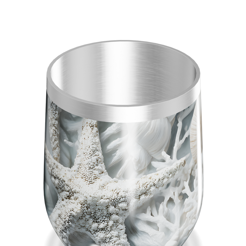 Copo Térmico Slim - Marinho com Conchas