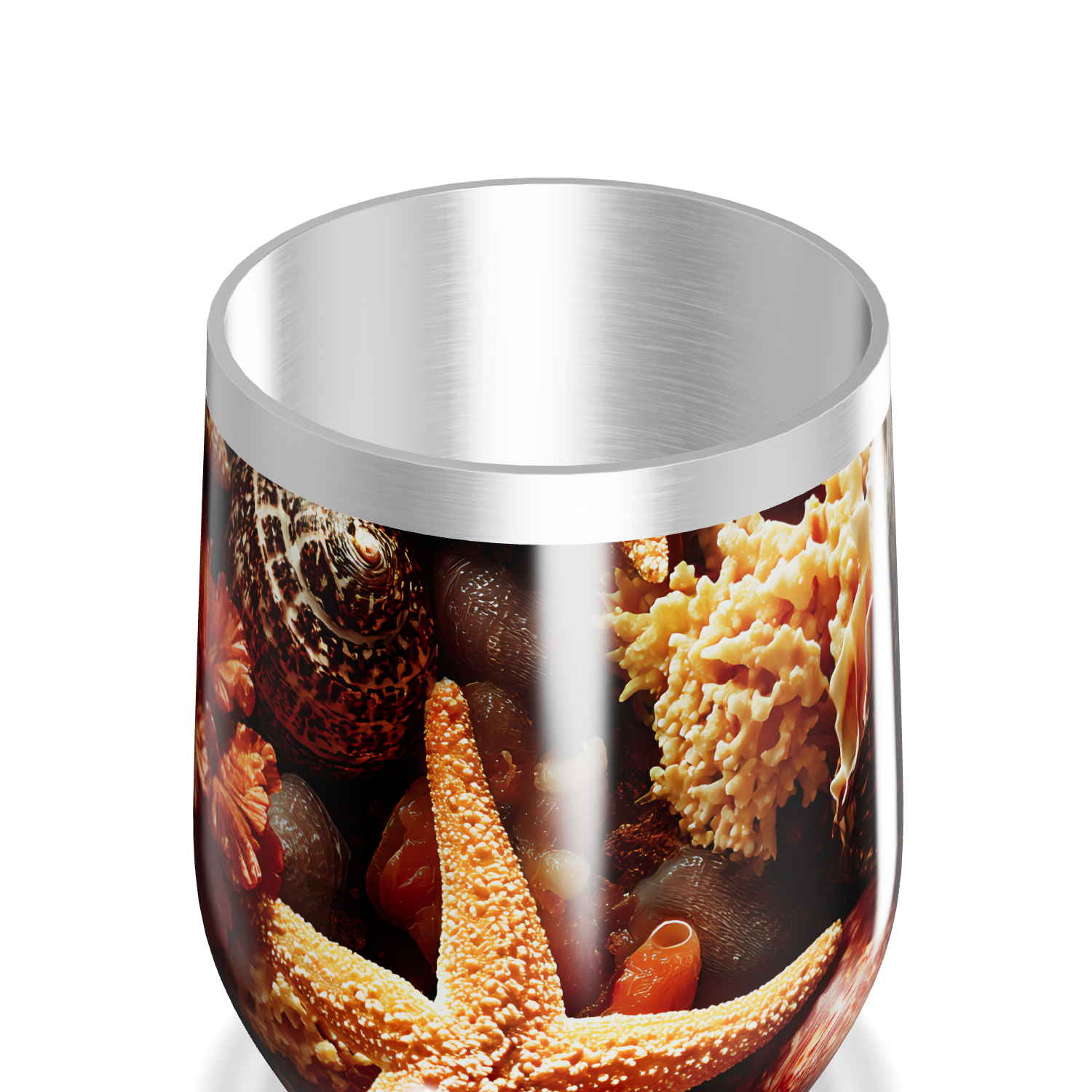 Copo Térmico Slim - Estampa Marinha Colorida