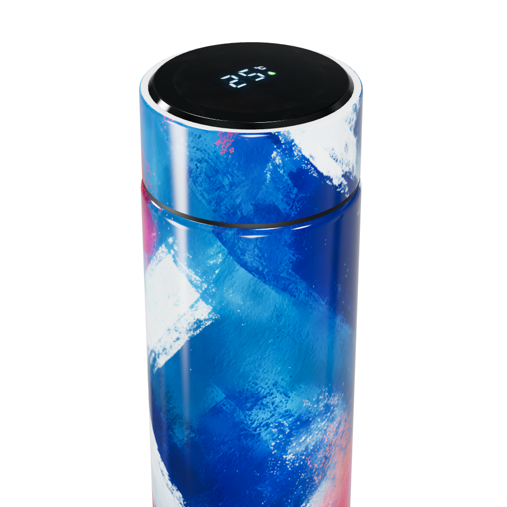 Garrafa Térmica Touch - Colorida com Estampa Artística