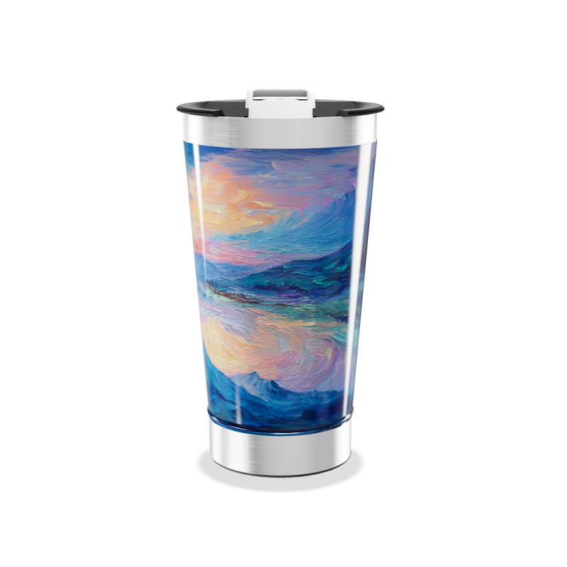 Copo Térmico - Estampa Artística Colorida