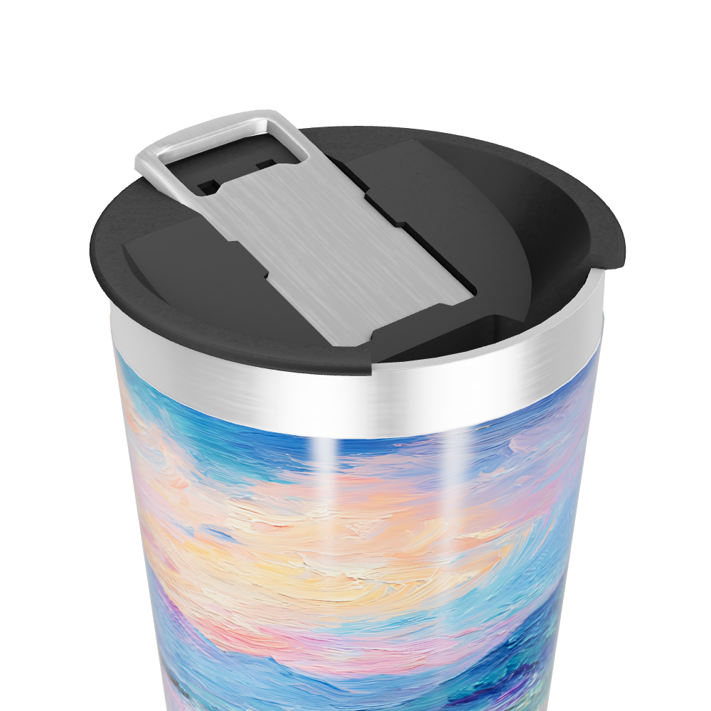 Copo Térmico - Estampa Artística Colorida