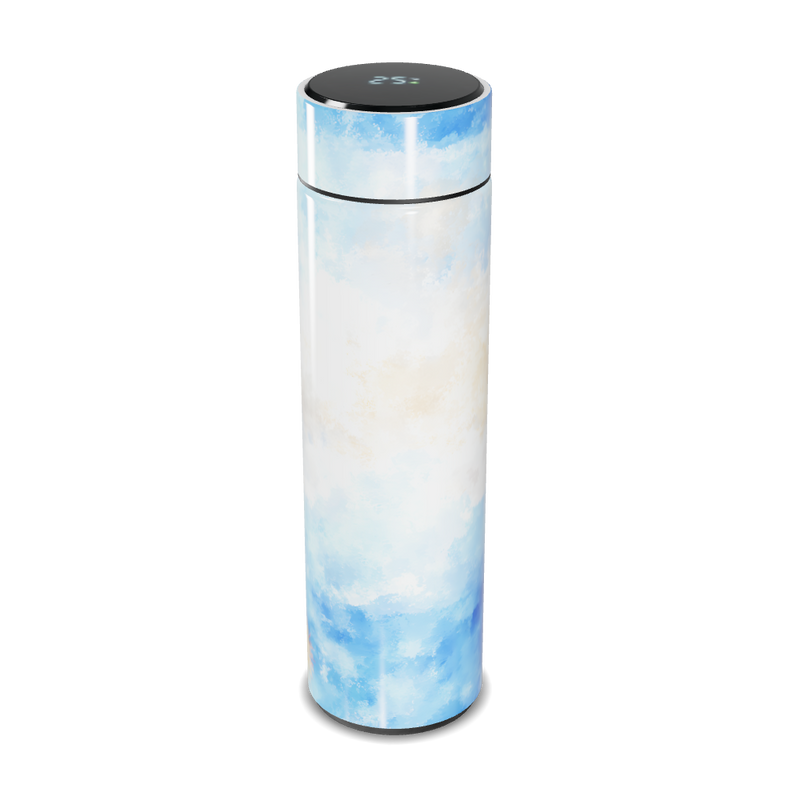 Garrafa Térmica Touch - Estampa Azul e Branca