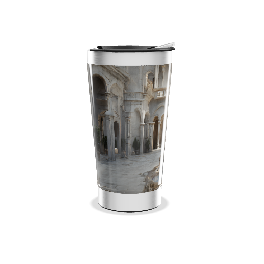 Copo Térmico - Inox com Estampa Arquitetura