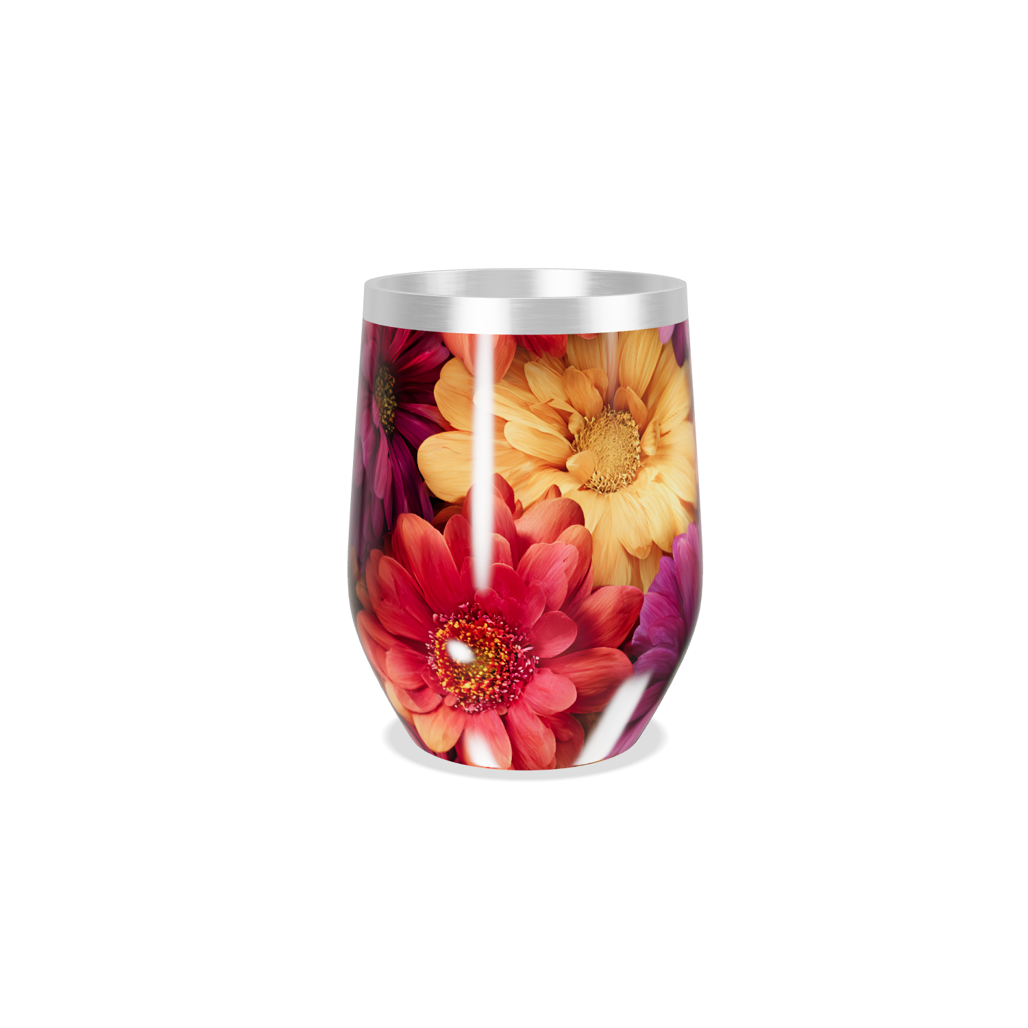 Copo Térmico Slim - Estampado Floral Colorido