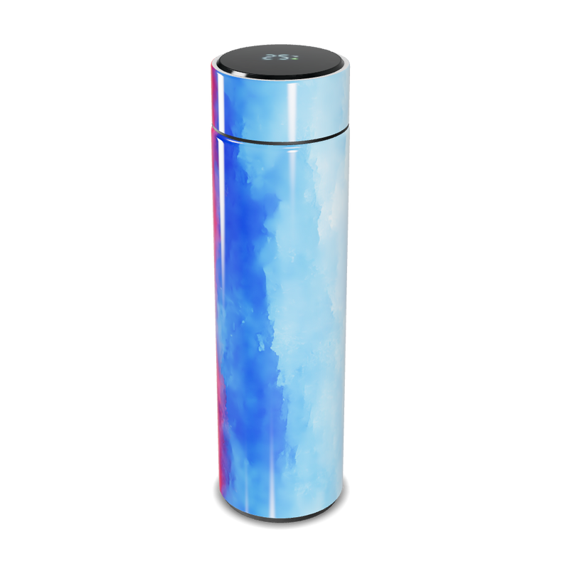 Garrafa Térmica Touch - Azul Degradê Inox