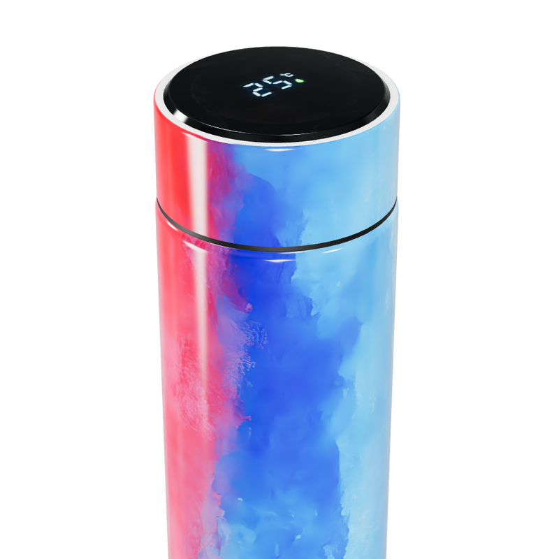 Garrafa Térmica Touch - Azul Degradê Inox