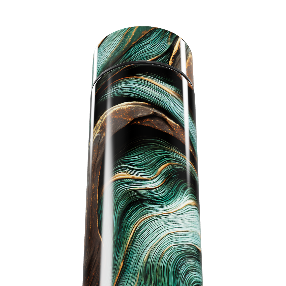 Garrafa Térmica Touch - Verde Mármore Digital