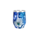 Copo Térmico Slim - Azul Floral Aço Inox