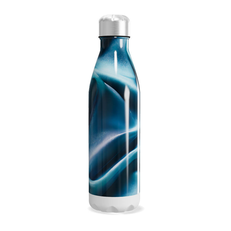 Garrafa Inox - Azul Marmorizada