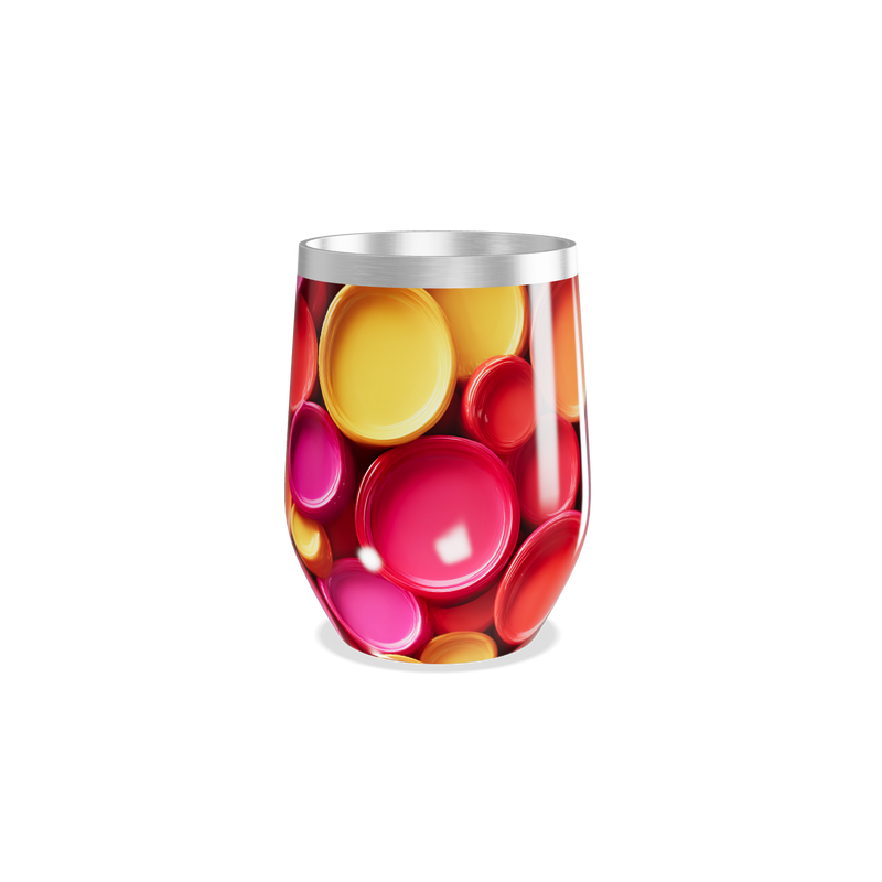 Copo Térmico Slim - Estampa Colorida Aço Inox