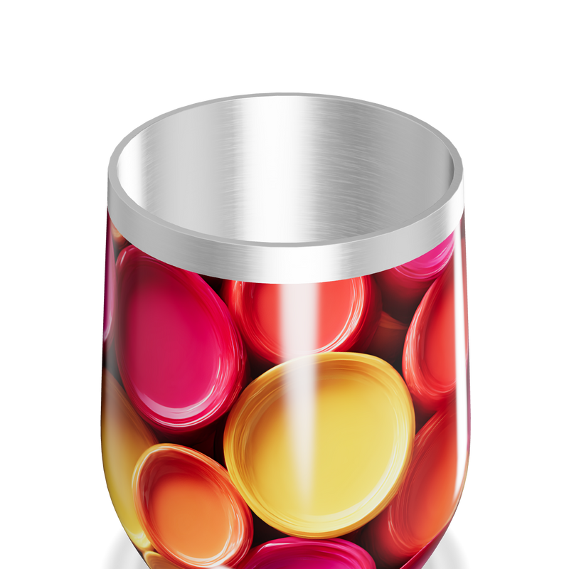 Copo Térmico Slim - Estampa Colorida Aço Inox