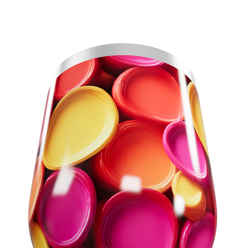 Copo Térmico Slim - Estampa Colorida Aço Inox