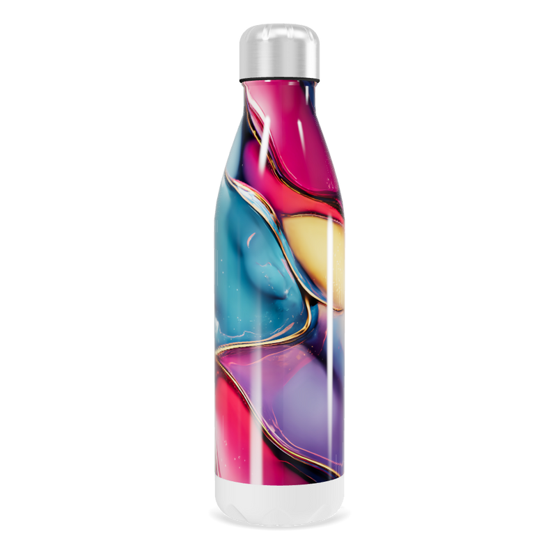 Garrafa Inox - Cores Marmorizadas